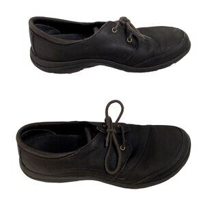 Merrell Java Brown Nubuck Leather Lace up Shoes Size 8
